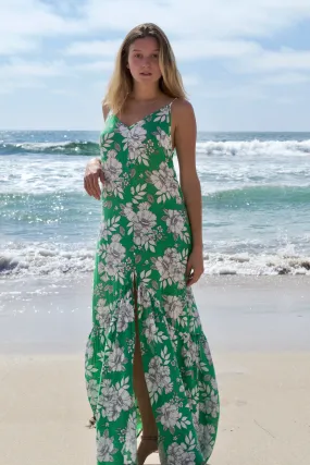 Aakaa Green Petunia Dress