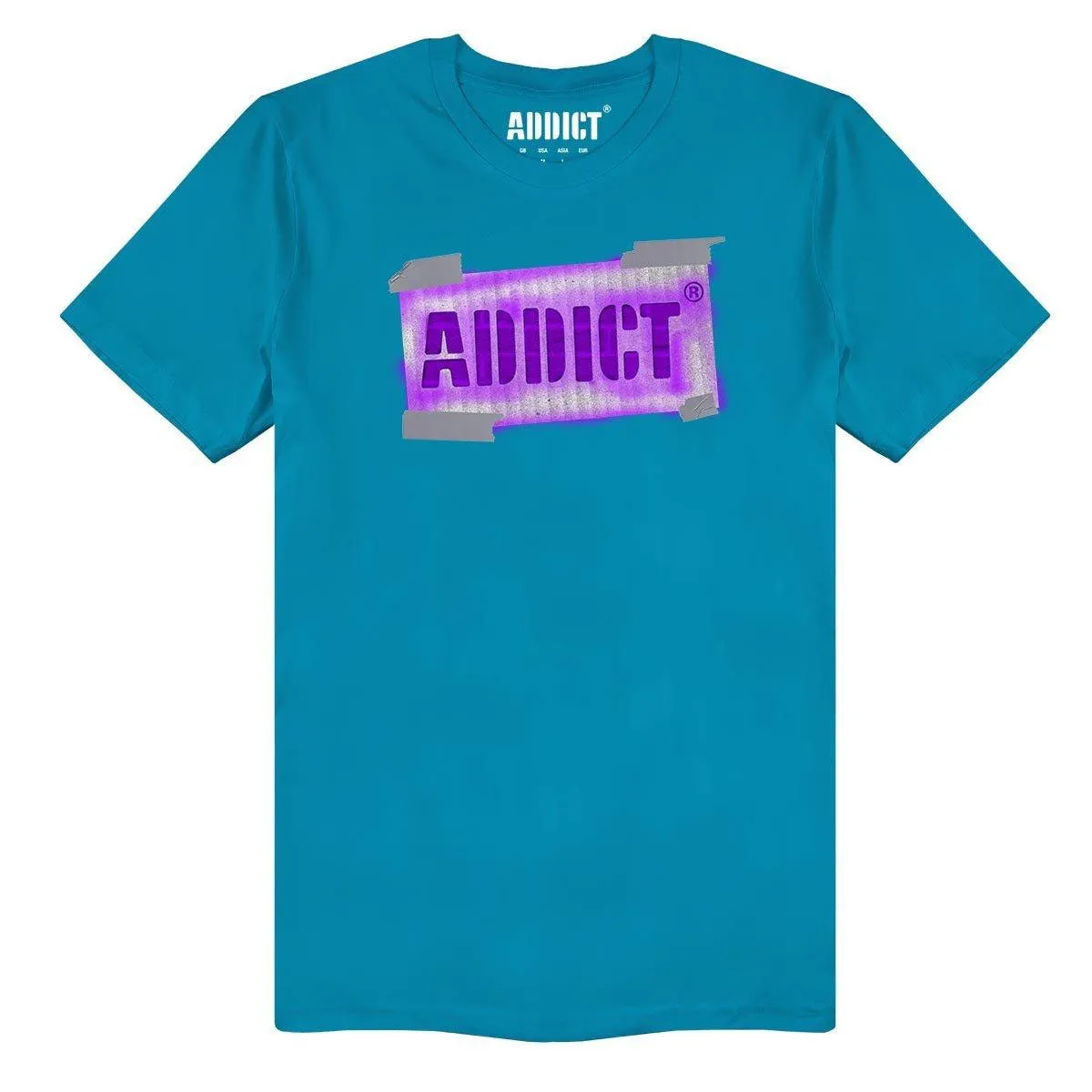 Addict Unisex Adult Graffiti Logo T-Shirt