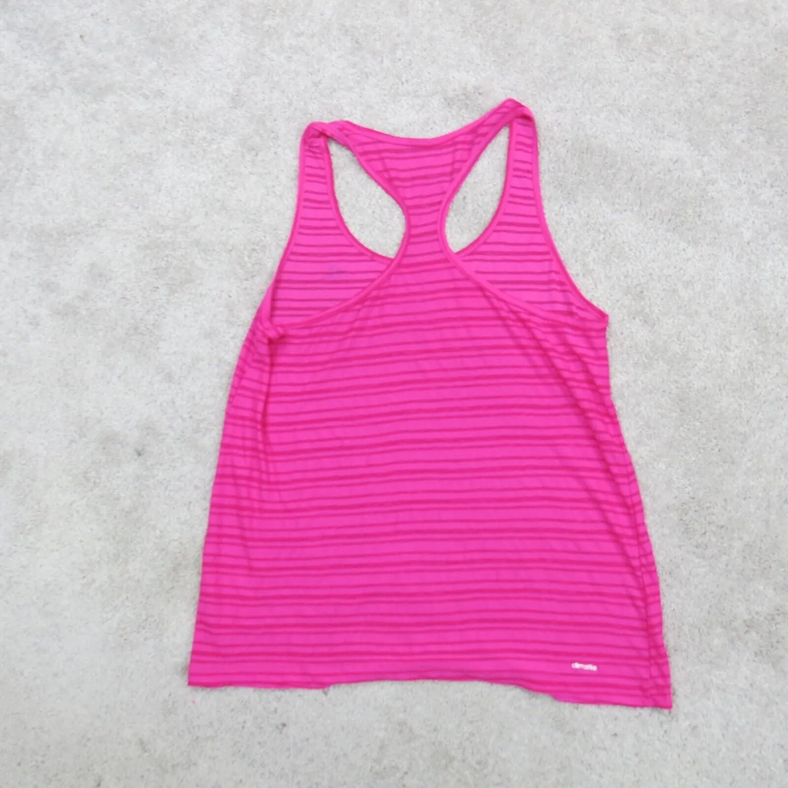Adidas Climalite Women Activewear Tank Top Racerback Sleeveless Pink Size Medium