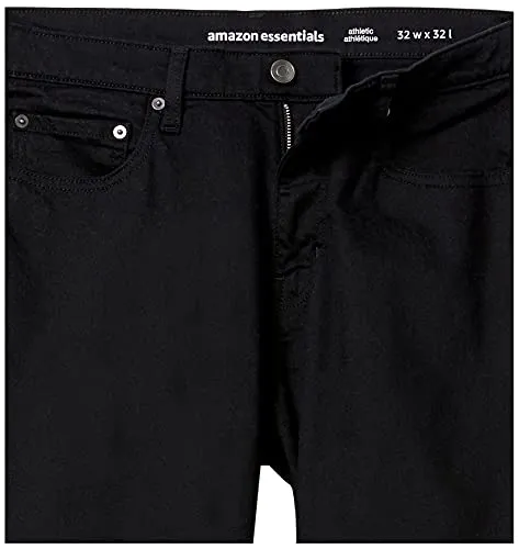 Amazon Essentials Men's Athletic-Fit Stretch Jean, Dark Khaki Brown, 31W x 30L