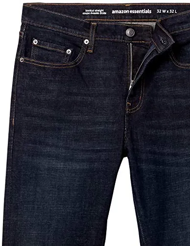 Amazon Essentials Men's Straight-Fit Stretch Bootcut Jean, Rinsed Vintage, 31W x 30L