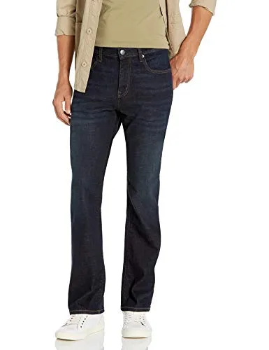 Amazon Essentials Men's Straight-Fit Stretch Bootcut Jean, Rinsed Vintage, 31W x 30L