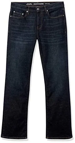 Amazon Essentials Men's Straight-Fit Stretch Bootcut Jean, Rinsed Vintage, 31W x 30L