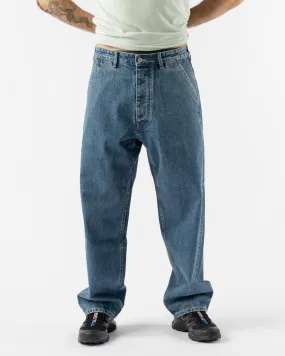 Applied Art Forms DM2-2 Japanese Field Denim Pants in Indigo Blue