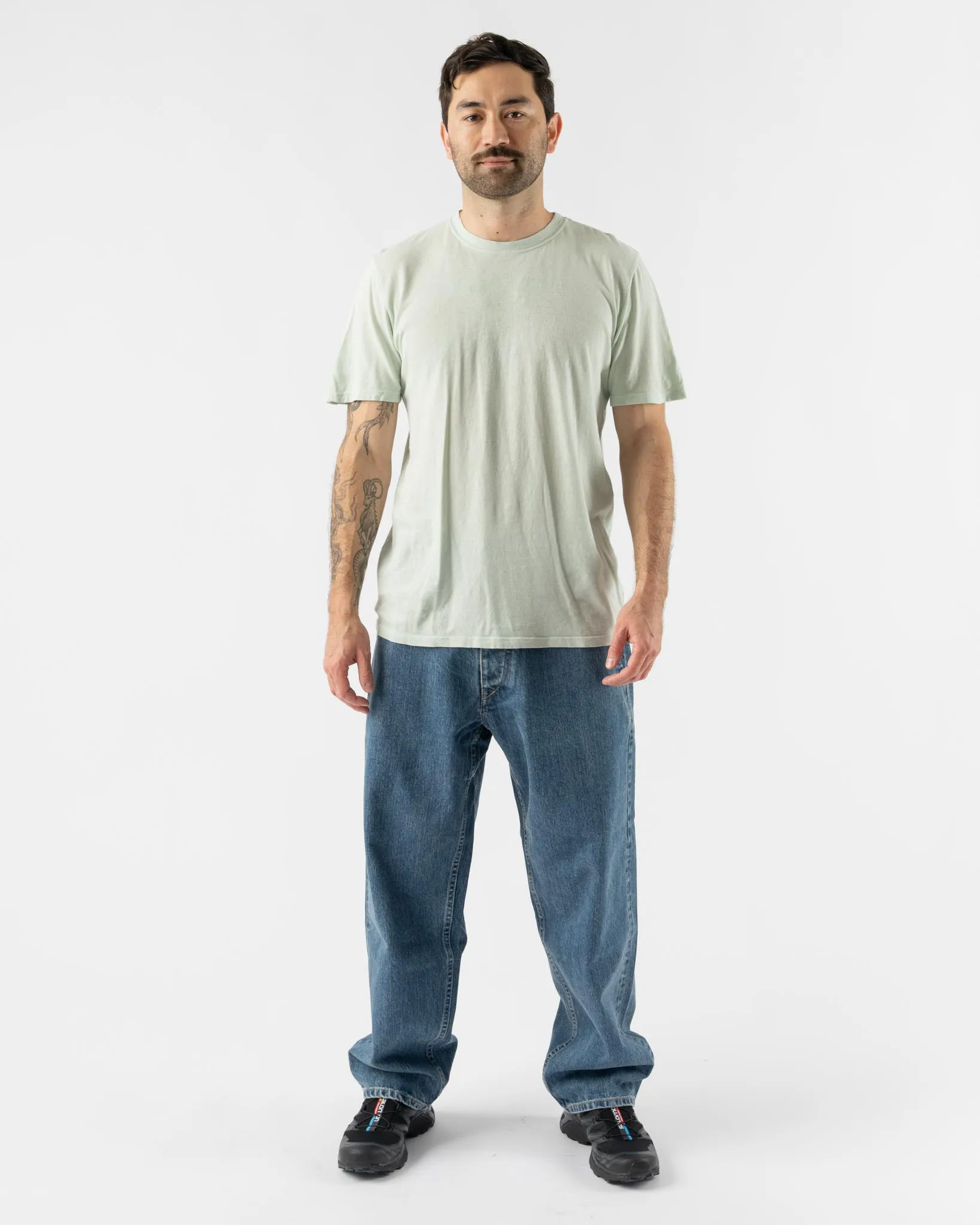 Applied Art Forms DM2-2 Japanese Field Denim Pants in Indigo Blue