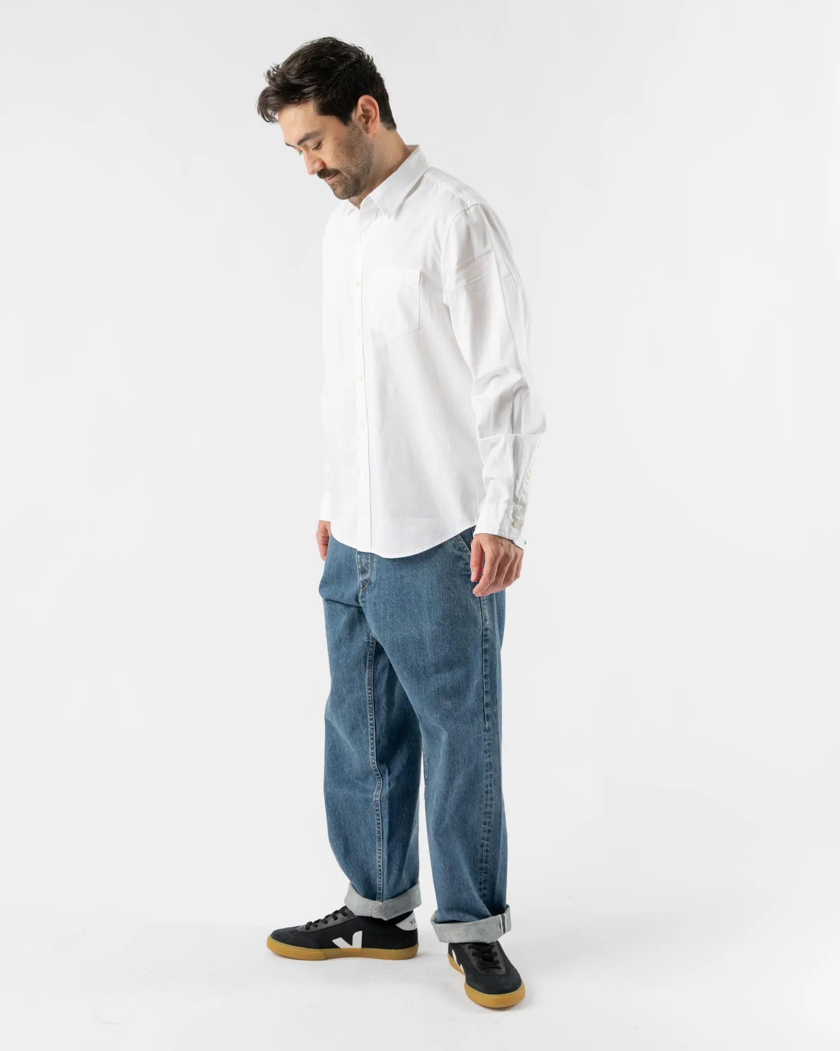 Applied Art Forms DM2-2 Japanese Field Denim Pants in Indigo Blue