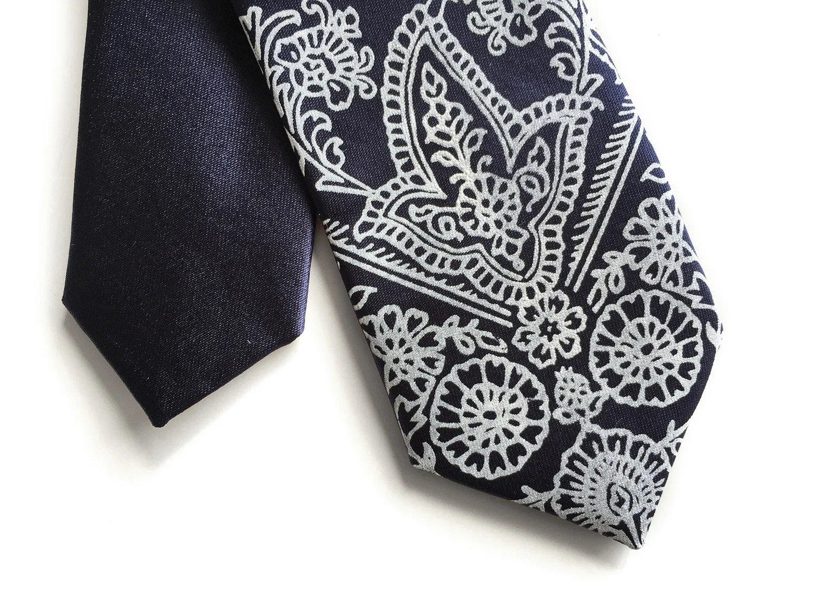 Bandana Print kids tie. Boys clip-on paisley necktie.