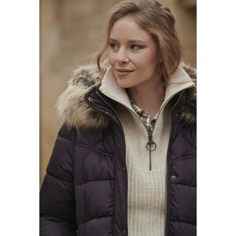 Barbour Stanton Half Zip Ladies Knit - Oatmeal