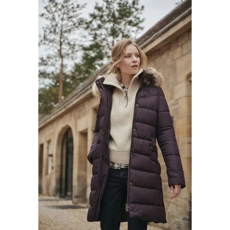 Barbour Stanton Half Zip Ladies Knit - Oatmeal