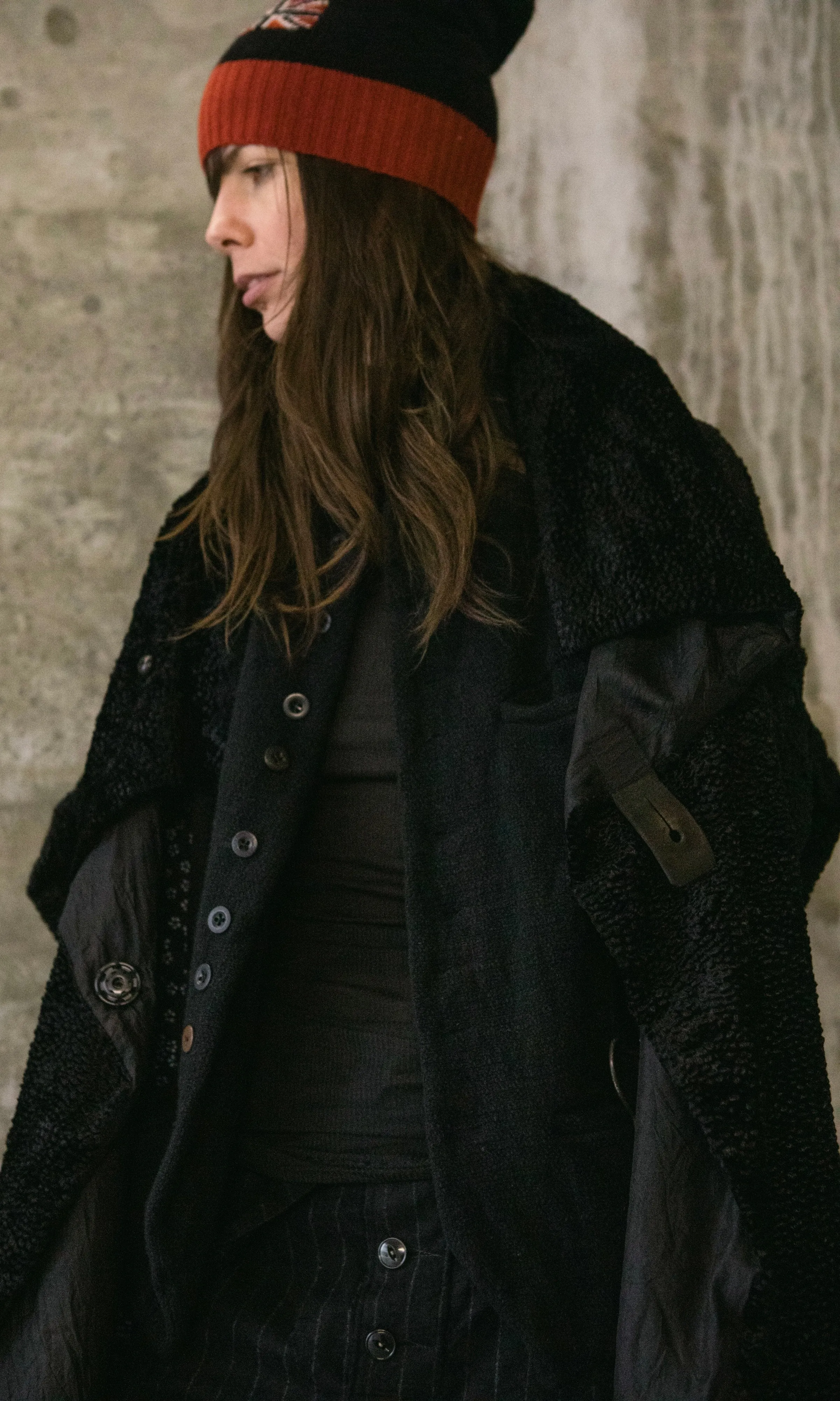 BATWING SLEEVE COAT