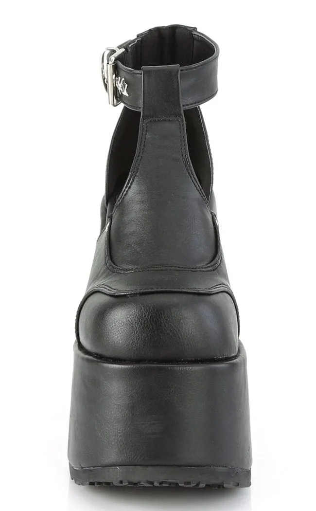CAMEL-103 Vegan Leather Platform Mary Janes