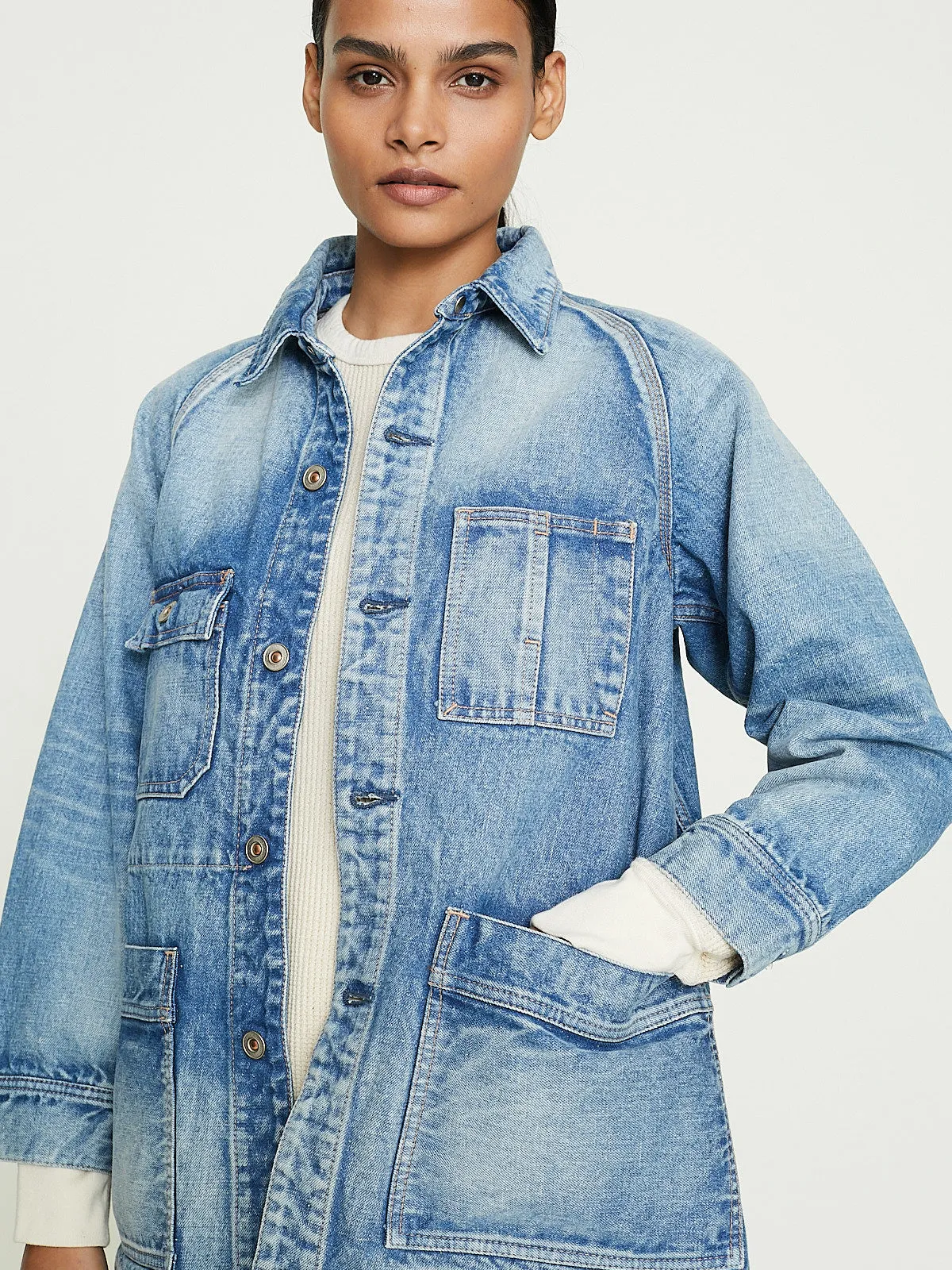 C.T.L Travelling Jacket in Middle Indigo