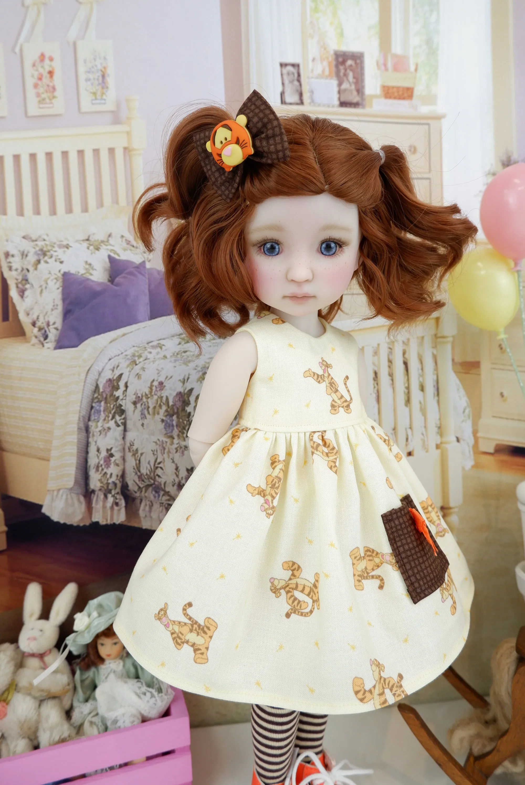 Darby - custom Winnie the Pooh theme Ruby Red Fashion Friend doll & wardrobe