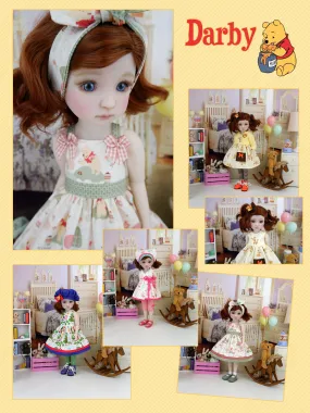 Darby - custom Winnie the Pooh theme Ruby Red Fashion Friend doll & wardrobe