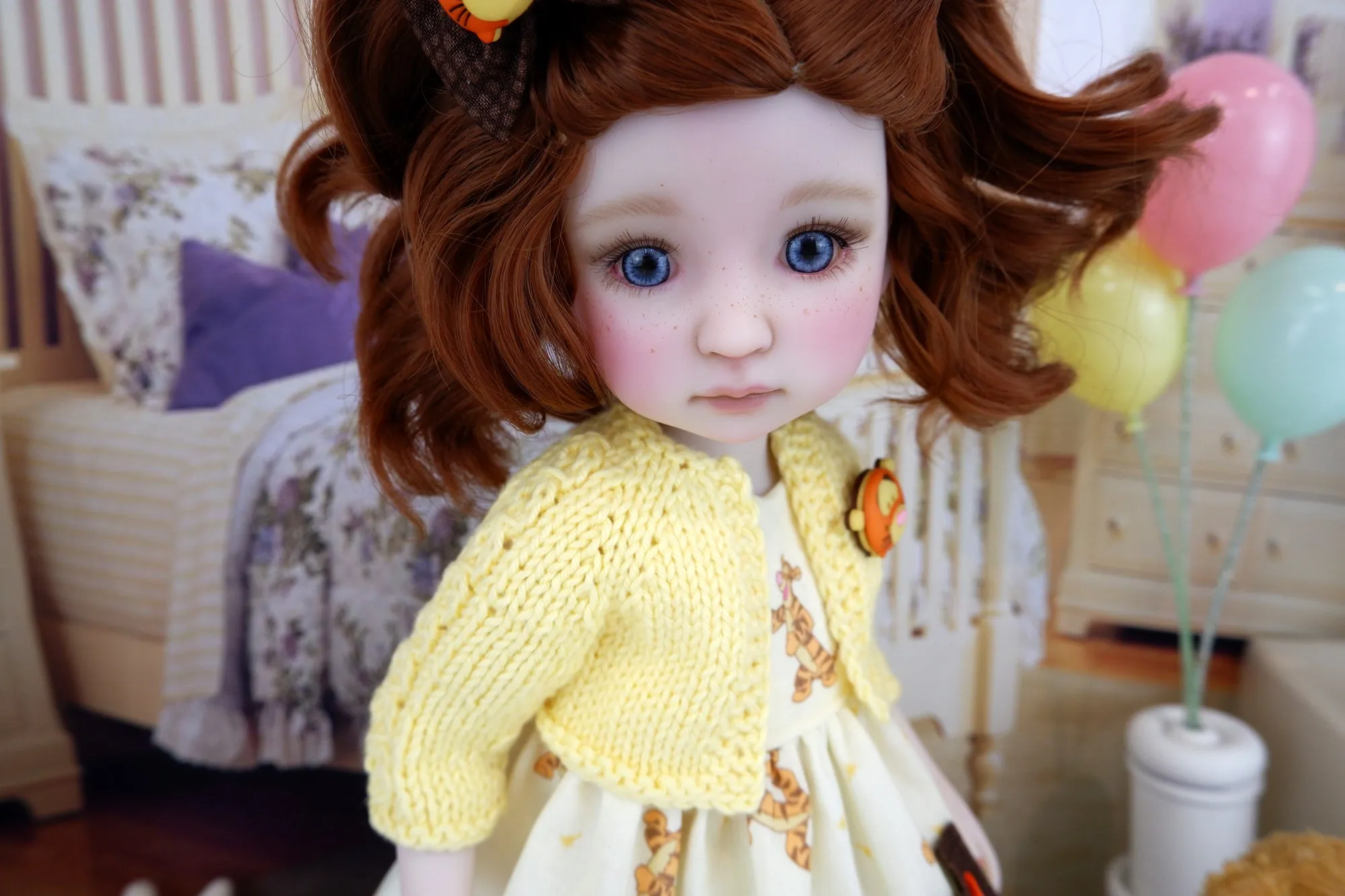 Darby - custom Winnie the Pooh theme Ruby Red Fashion Friend doll & wardrobe