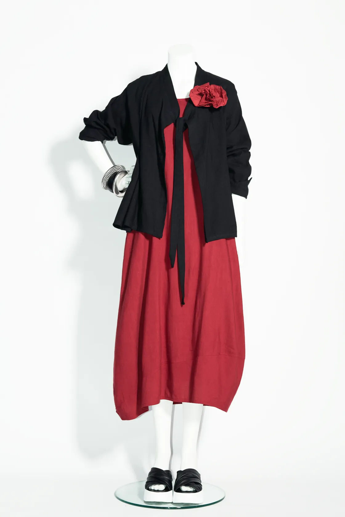 Elegance Dress in Cherry Papyrus