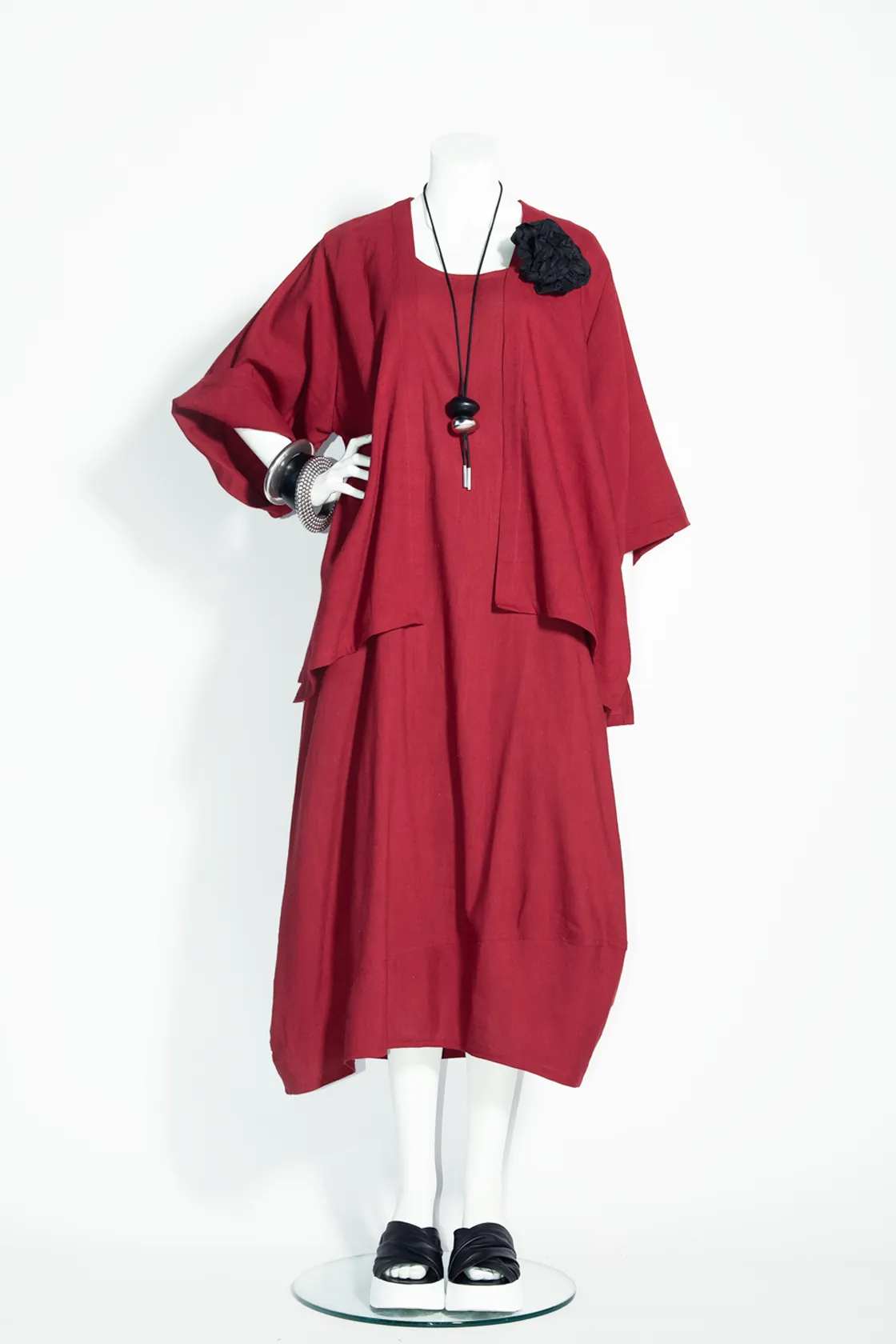 Elegance Dress in Cherry Papyrus