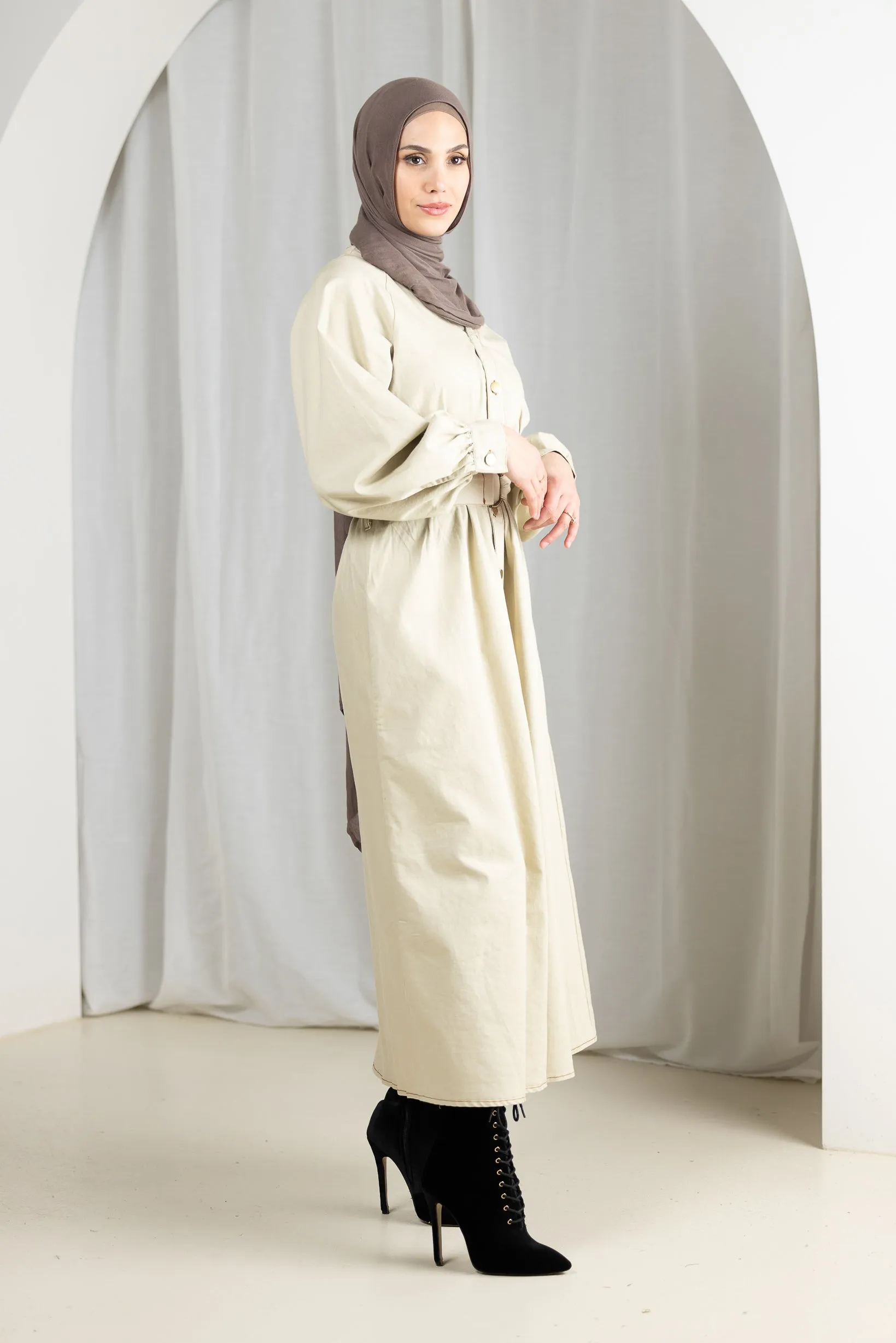 Eva Button Maxi Dress