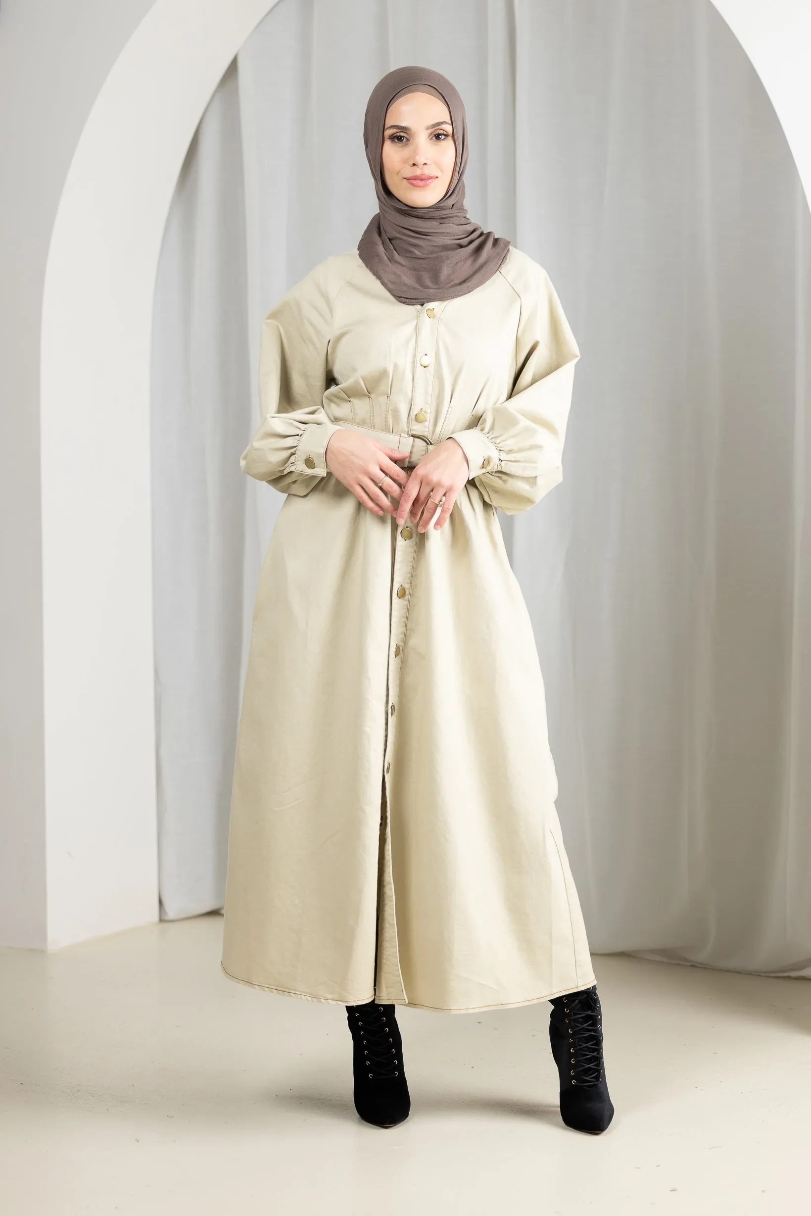 Eva Button Maxi Dress