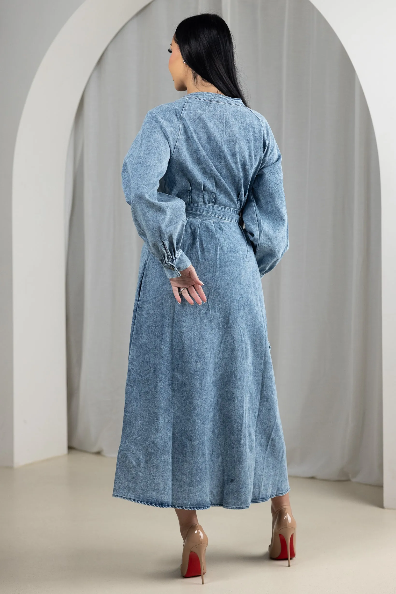 Eva Button Maxi Dress