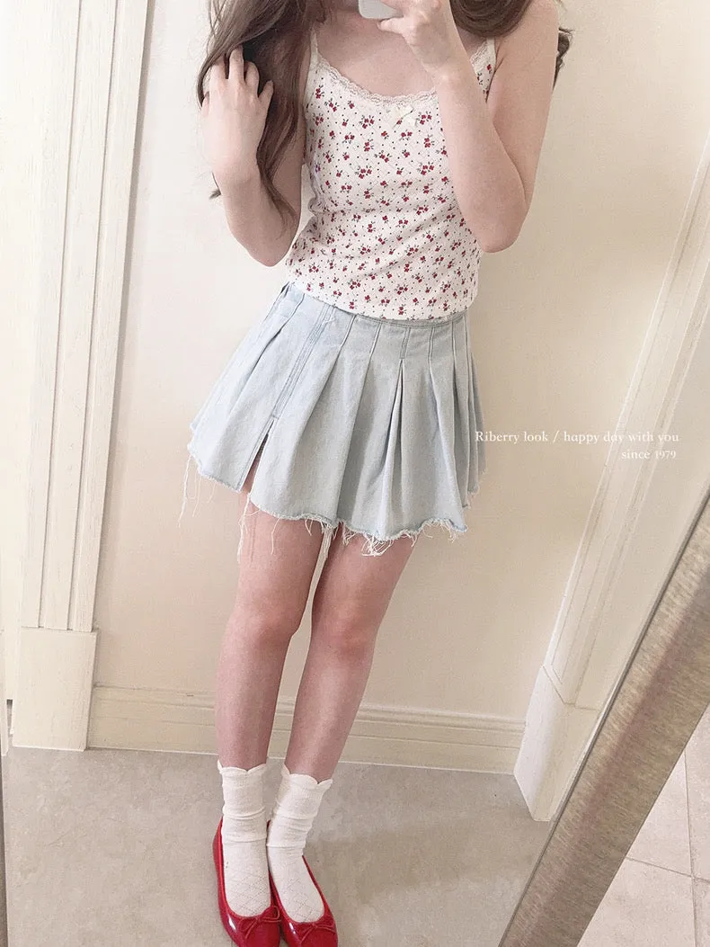 Floral Season 3 Colors Tank Top Linne
