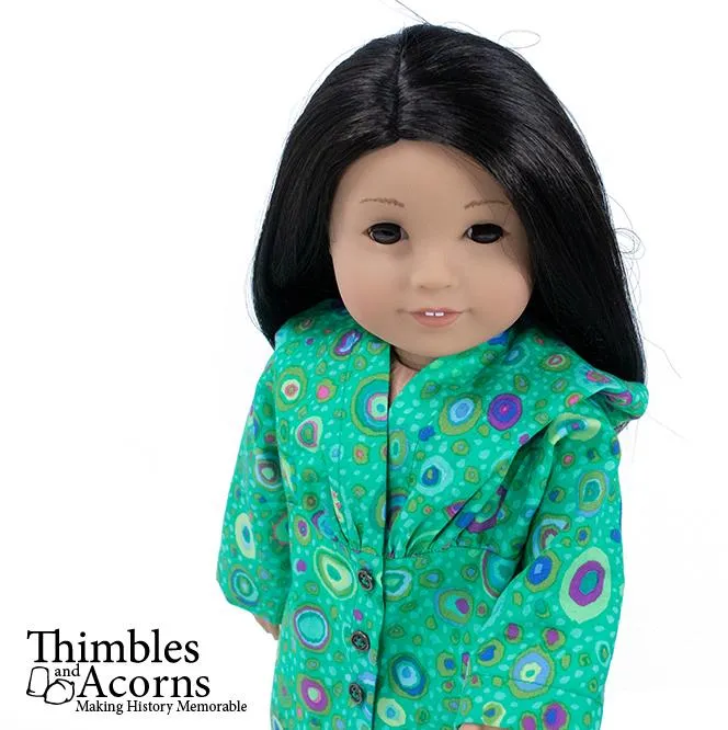 Hooded Bog Coat 18" Doll Clothes Pattern