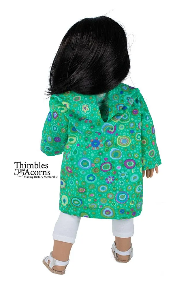 Hooded Bog Coat 18" Doll Clothes Pattern