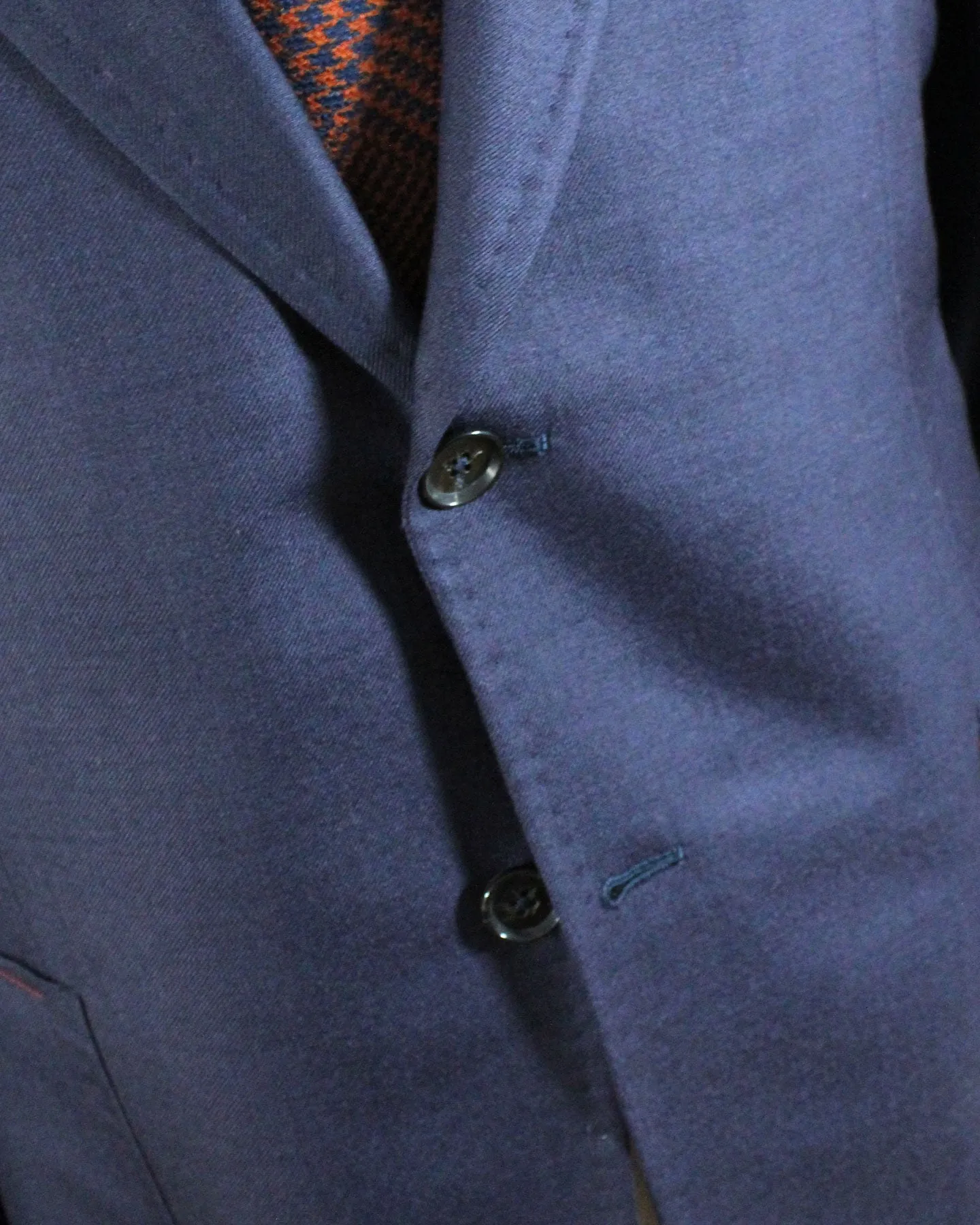 Isaia Sport Coat Dark Blue - Cashmere Silk EU 54/ US 44