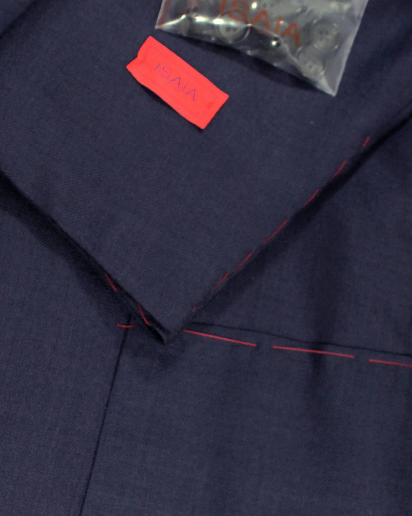 Isaia Sport Coat Dark Blue - Cashmere Silk EU 54/ US 44