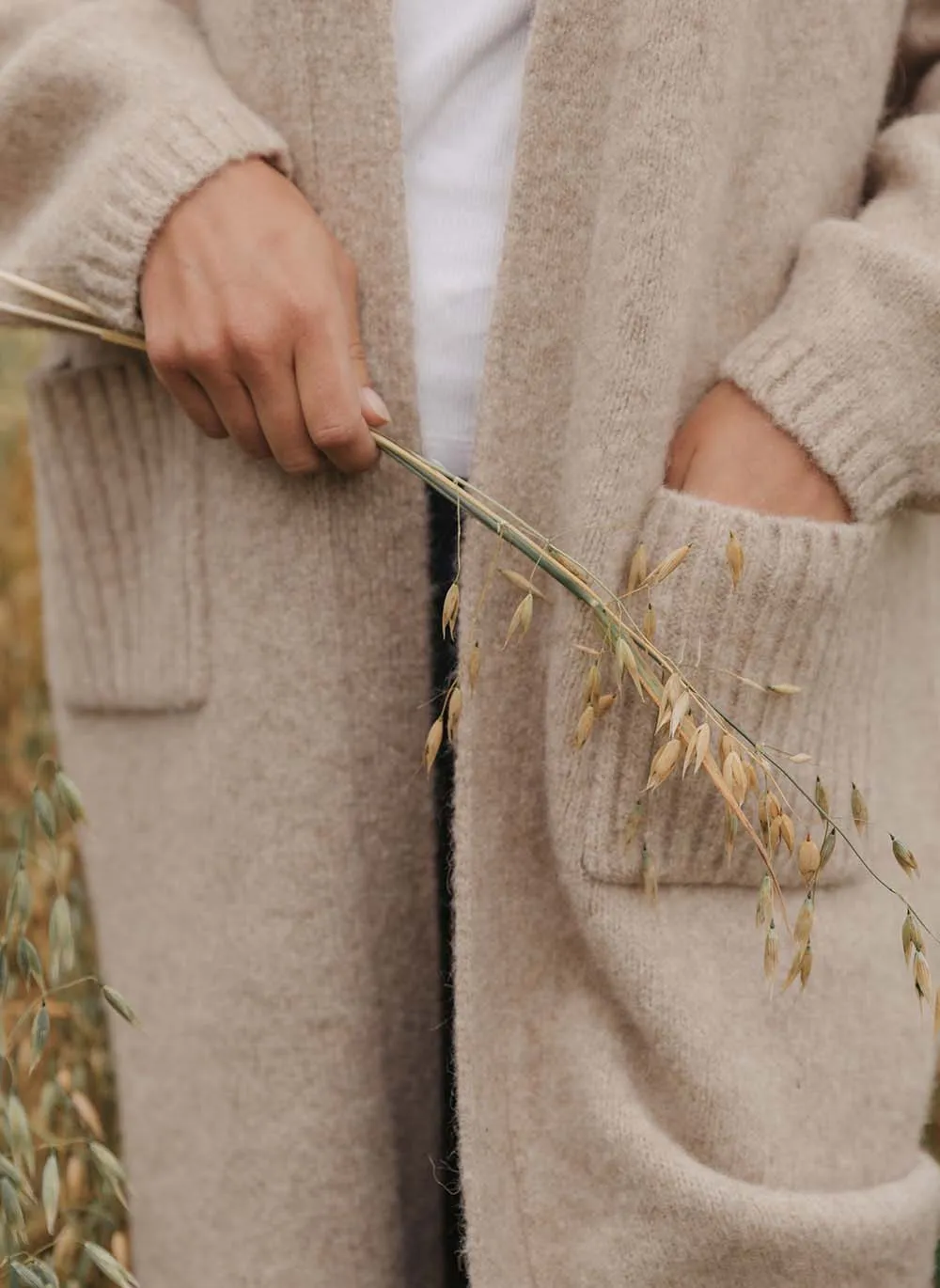 Isla Yak & Alpaca Longline Coatigan - Chinchilla