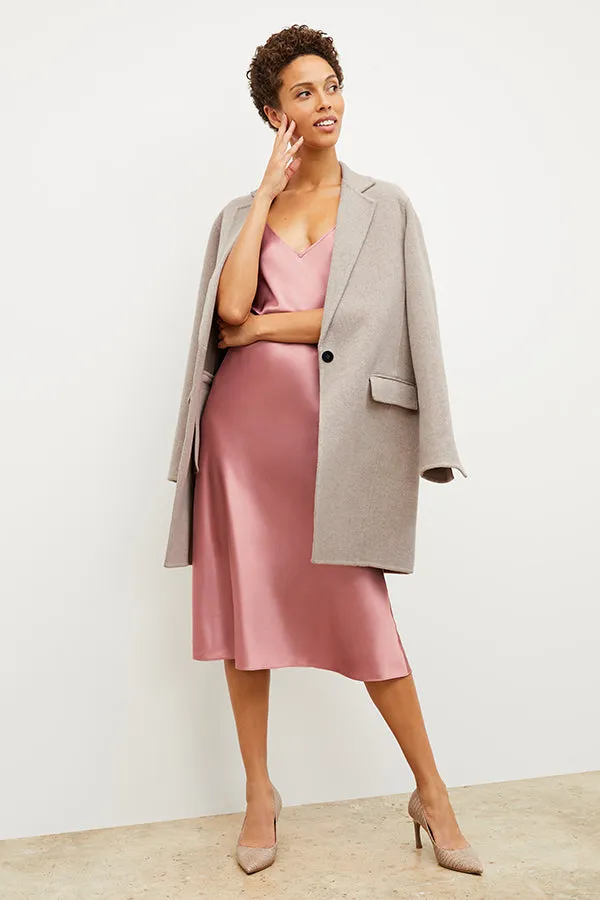 Kasha Coat - Double-Face Wool Cashmere :: Stone Melange