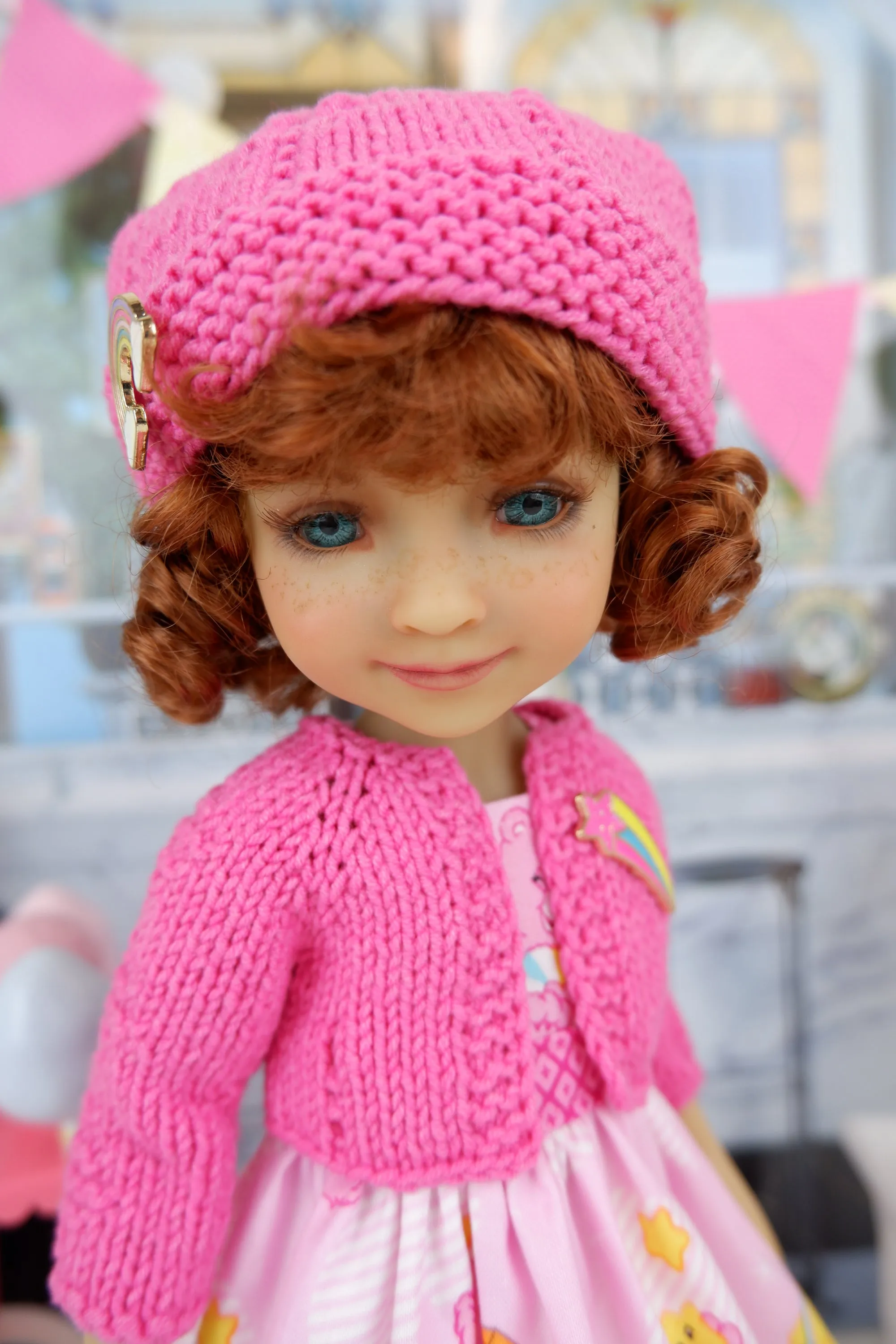 Kristy - custom Care Bear themed Ruby Red Fashion Friend doll & wardrobe