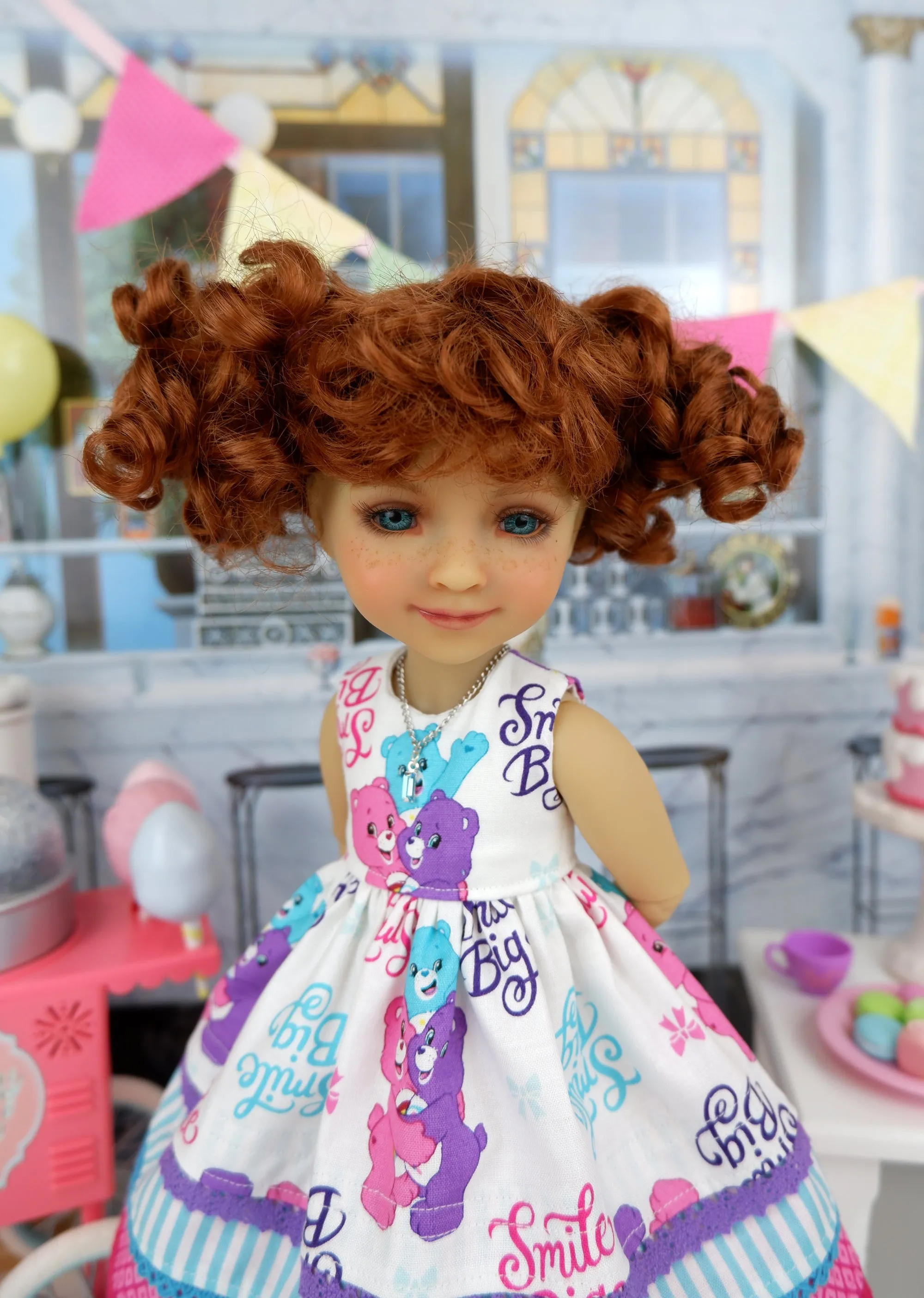 Kristy - custom Care Bear themed Ruby Red Fashion Friend doll & wardrobe