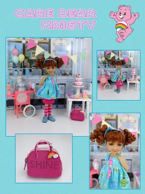 Kristy - custom Care Bear themed Ruby Red Fashion Friend doll & wardrobe