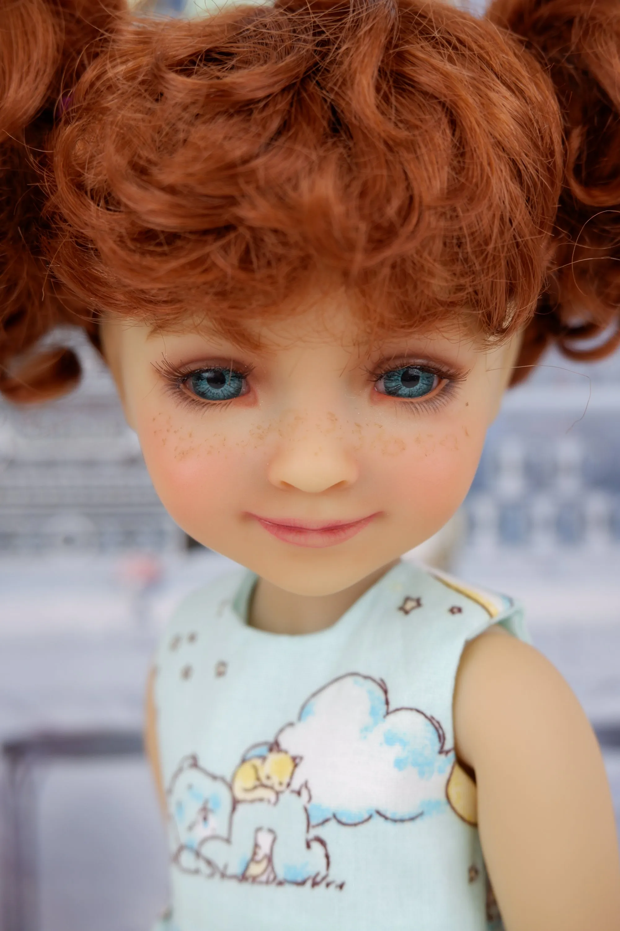 Kristy - custom Care Bear themed Ruby Red Fashion Friend doll & wardrobe