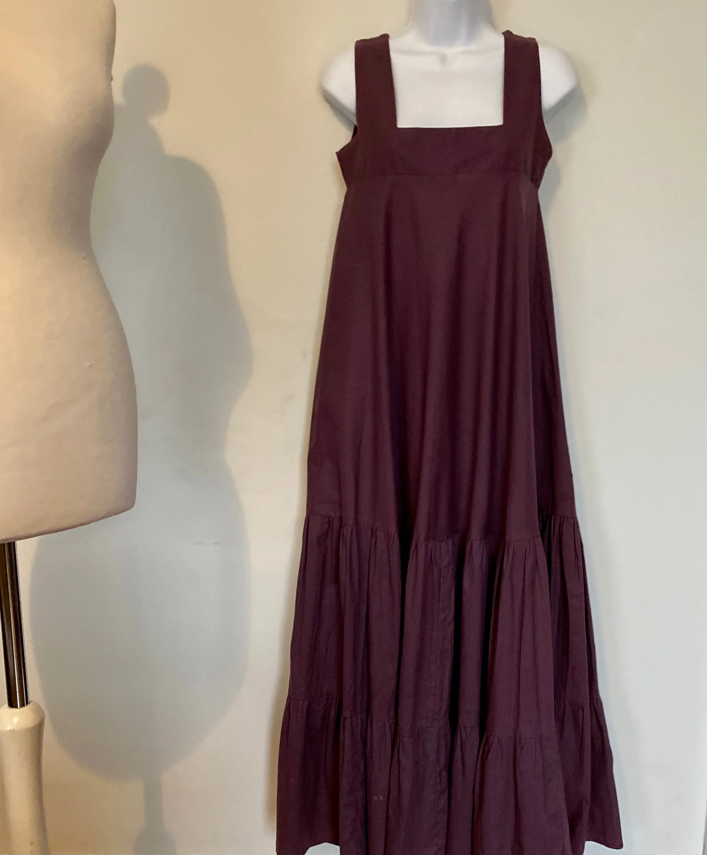 Laura Ashley Made in Wales maxi pinafore dress size small