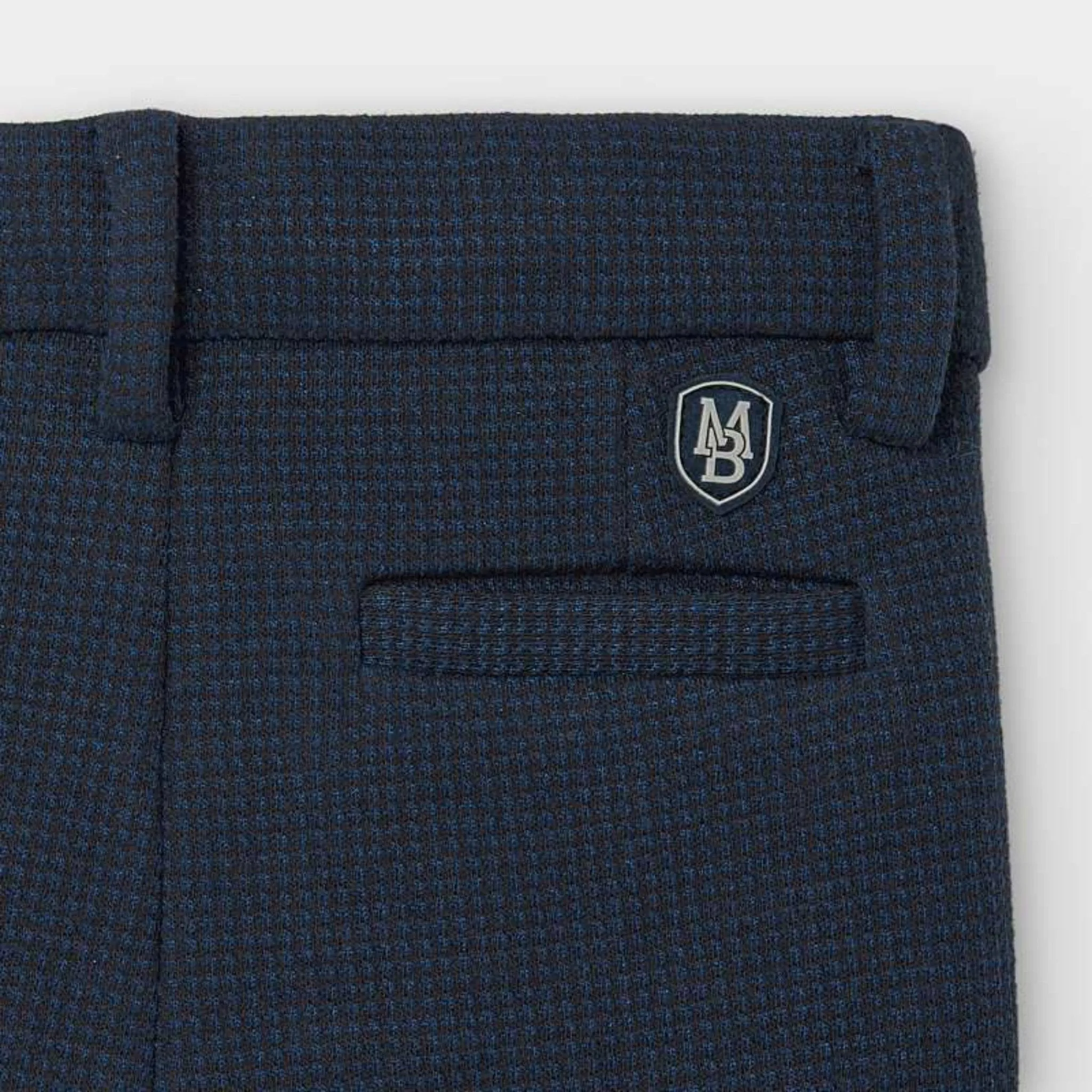 Mayoral Baby and Toddler Boys Navy Houndstooth Dress Pants