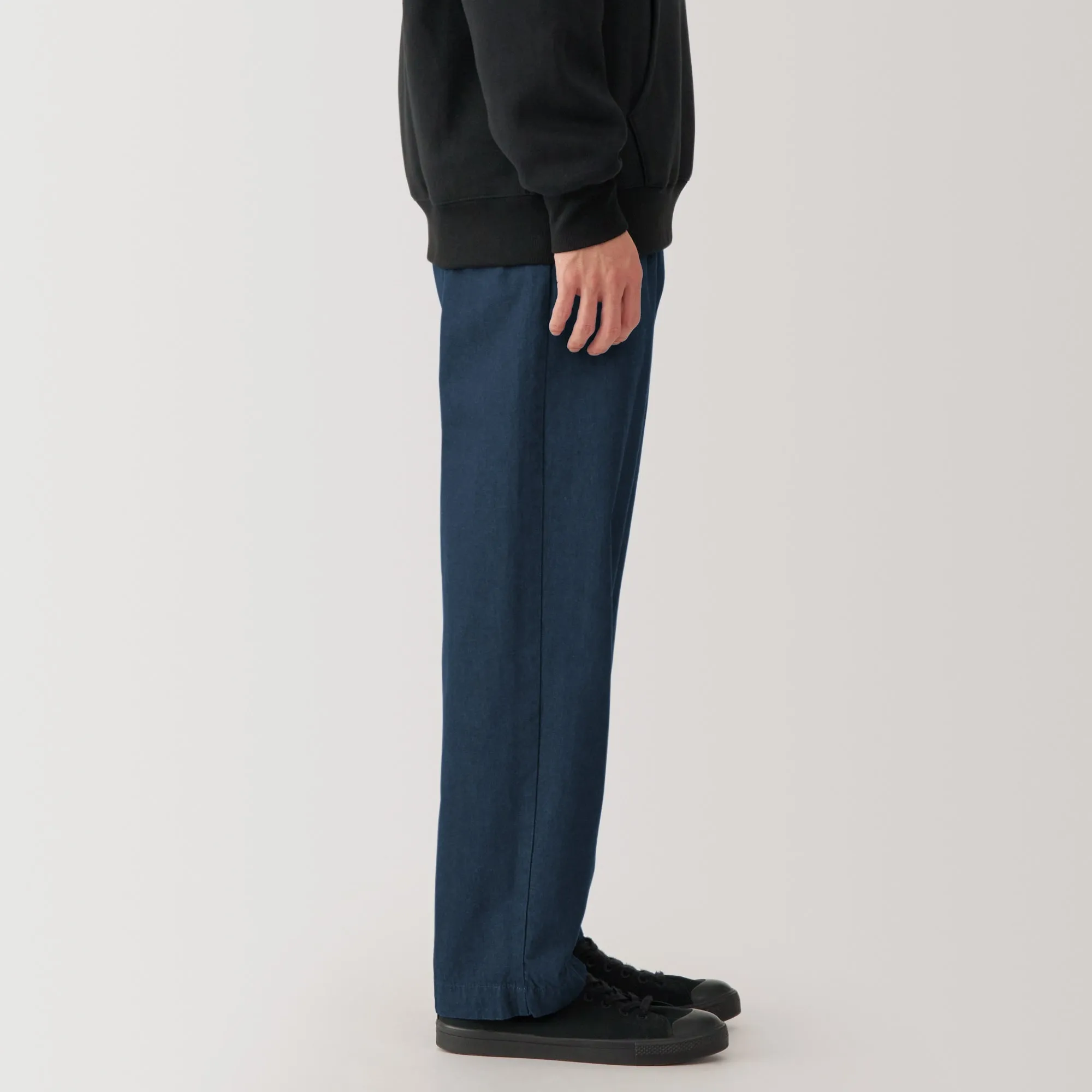 Men's Indigo Darted Wide Pants (L29)
