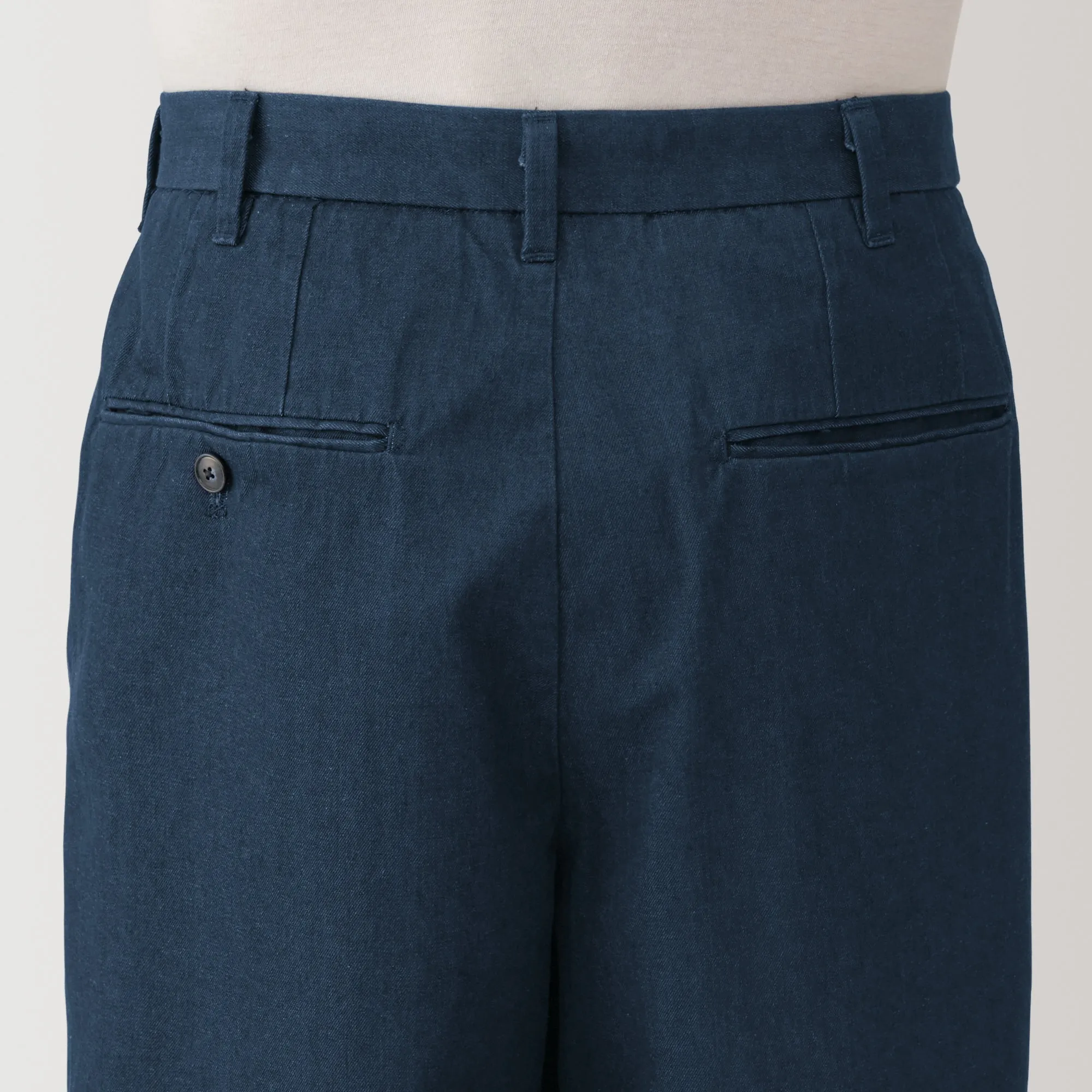 Men's Indigo Darted Wide Pants (L29)