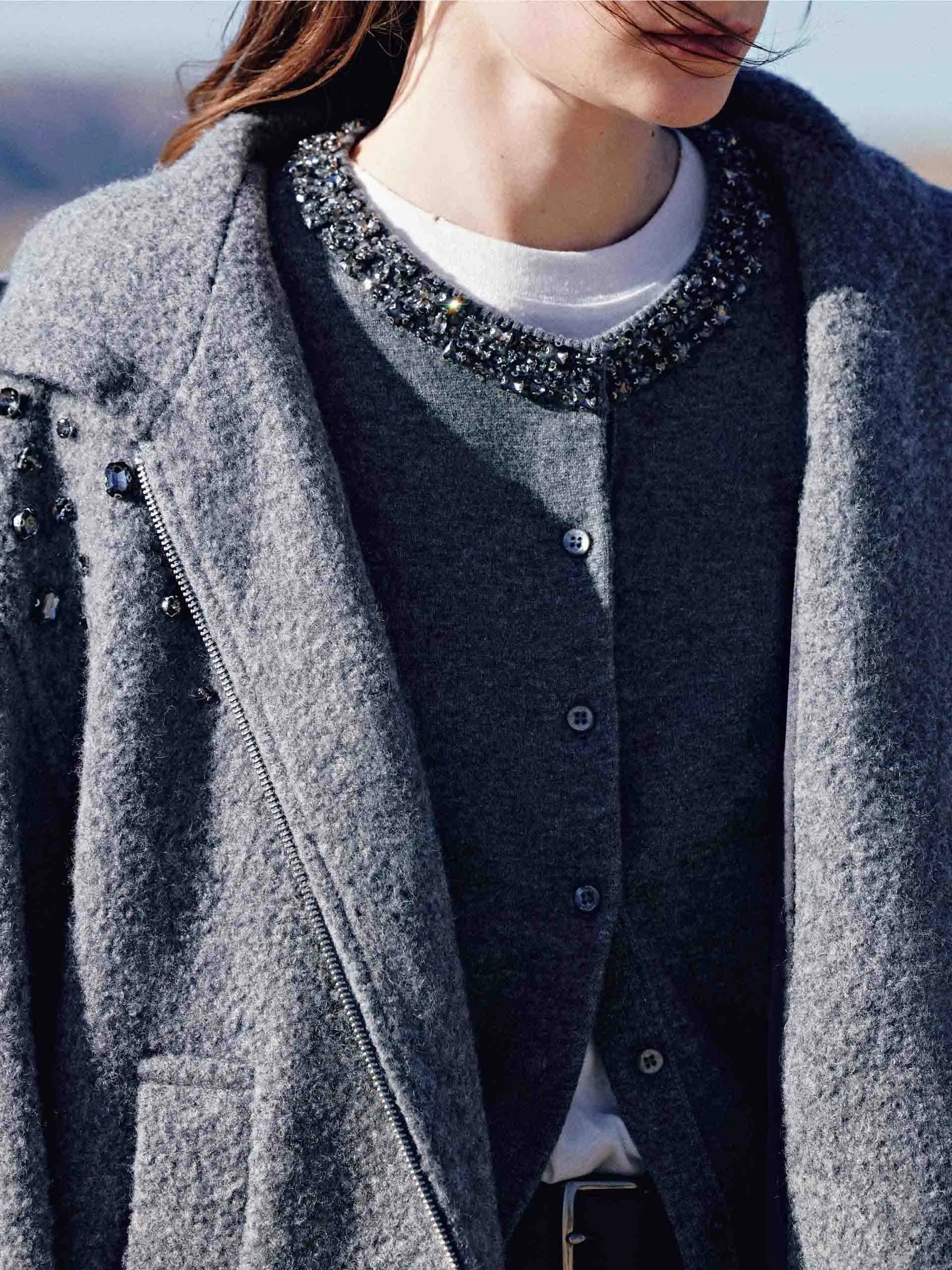 Merino Wool Hooded Jacket
