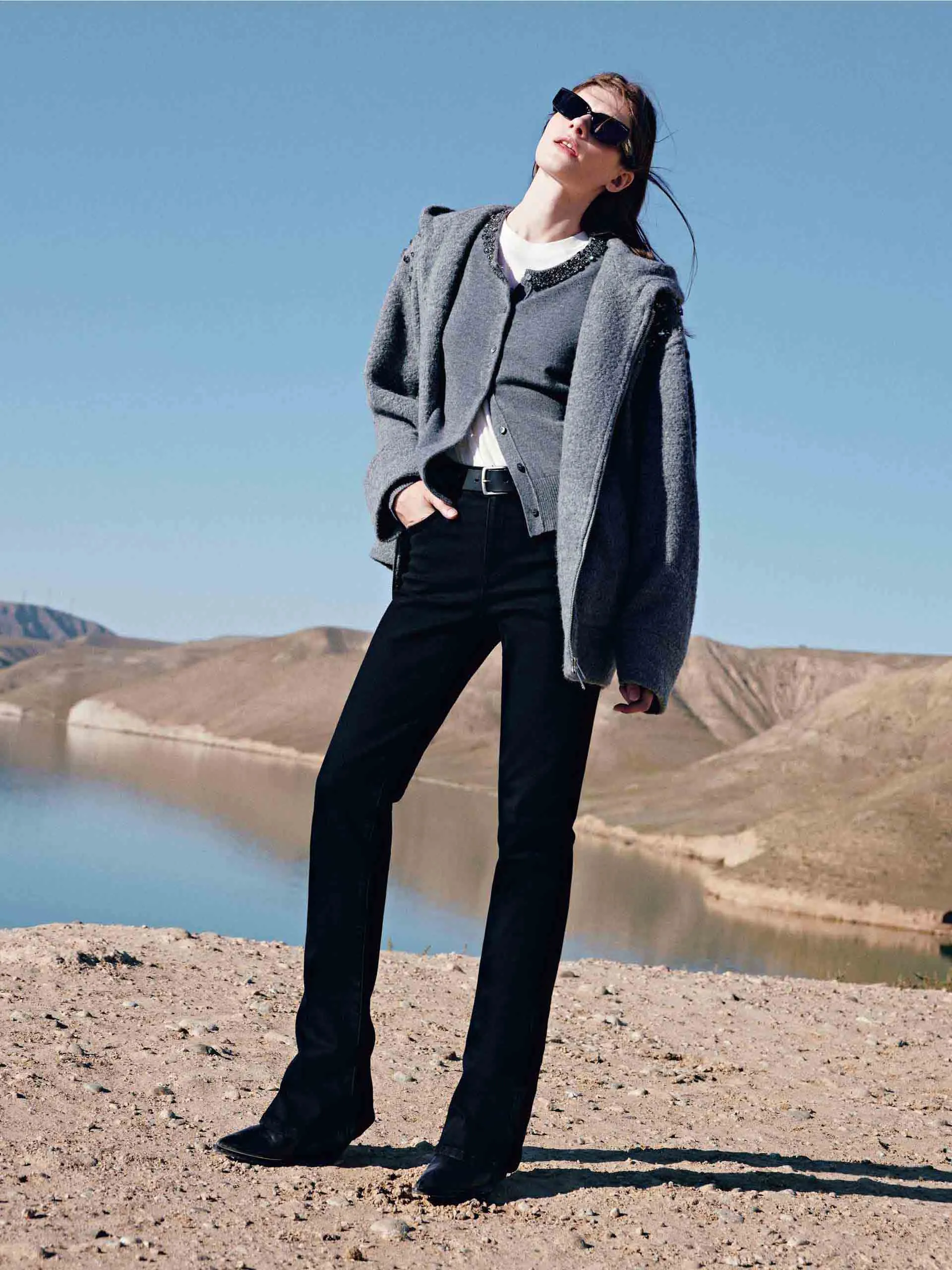 Merino Wool Hooded Jacket