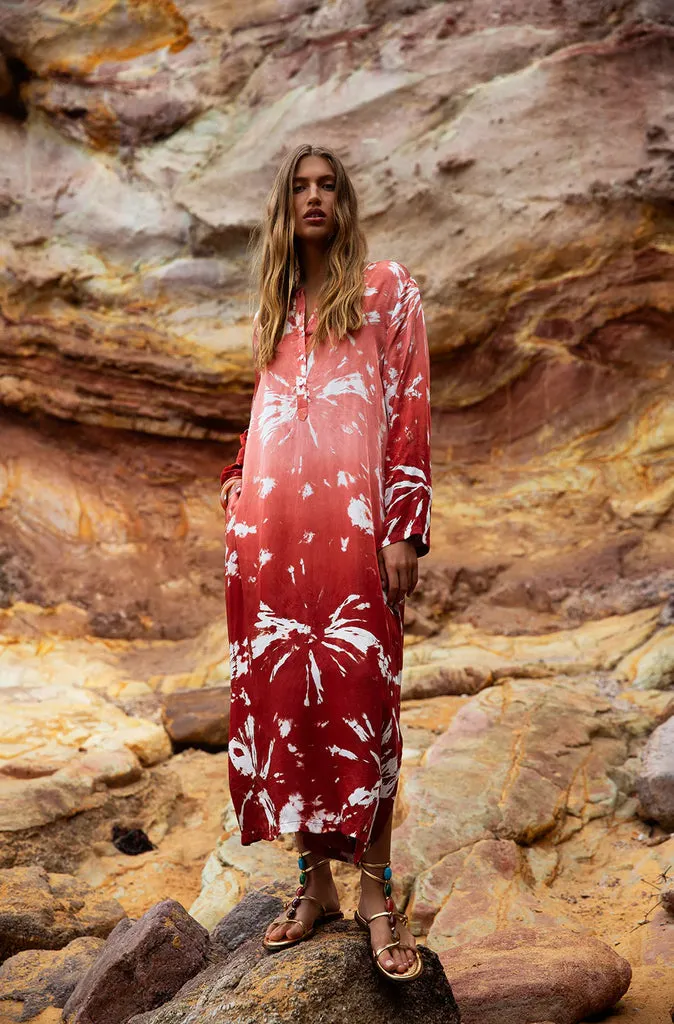 One Season Llew Marrakesh Maxi Dress in Terracotta