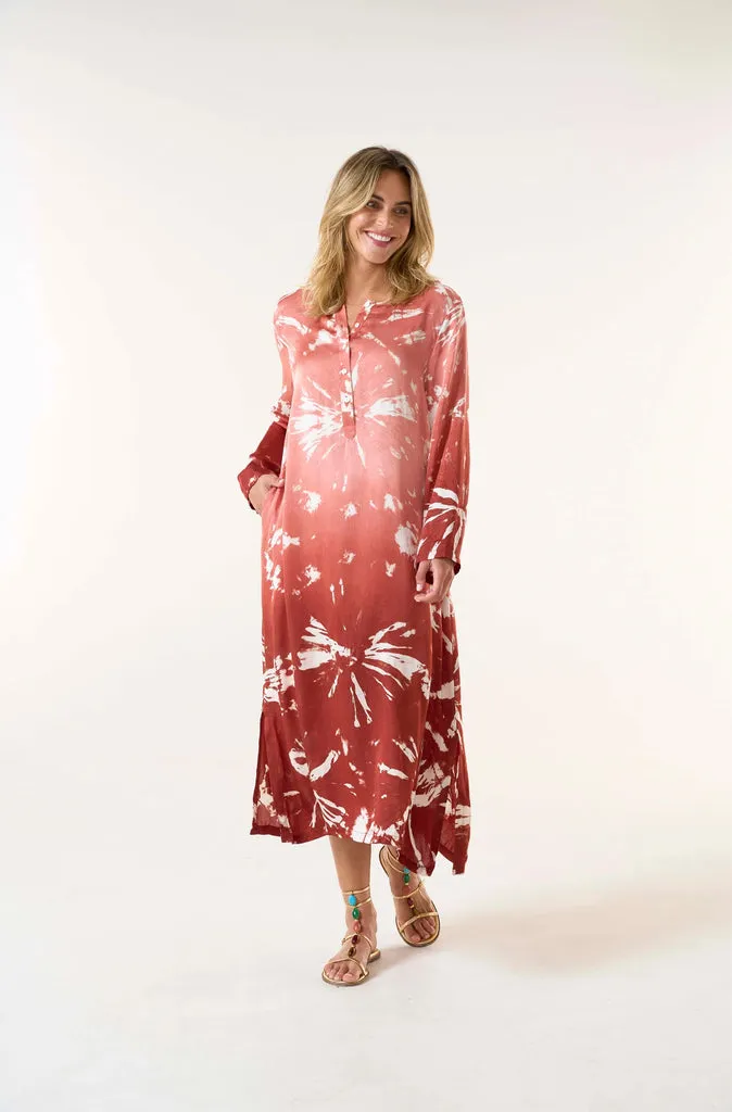 One Season Llew Marrakesh Maxi Dress in Terracotta