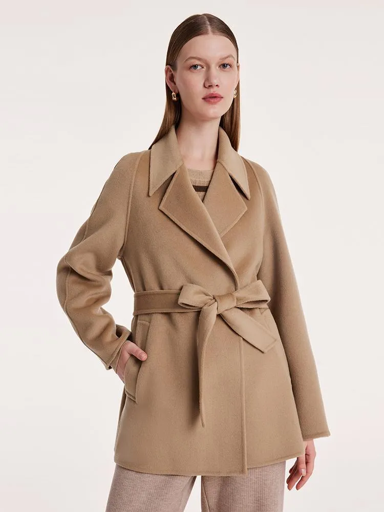 Pre-Order Mulberry Silk Wool Double-Faced Coat