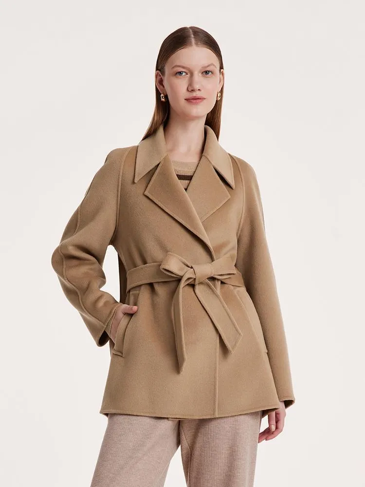 Pre-Order Mulberry Silk Wool Double-Faced Coat