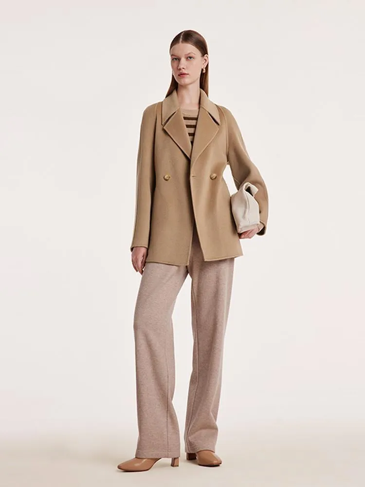 Pre-Order Mulberry Silk Wool Double-Faced Coat