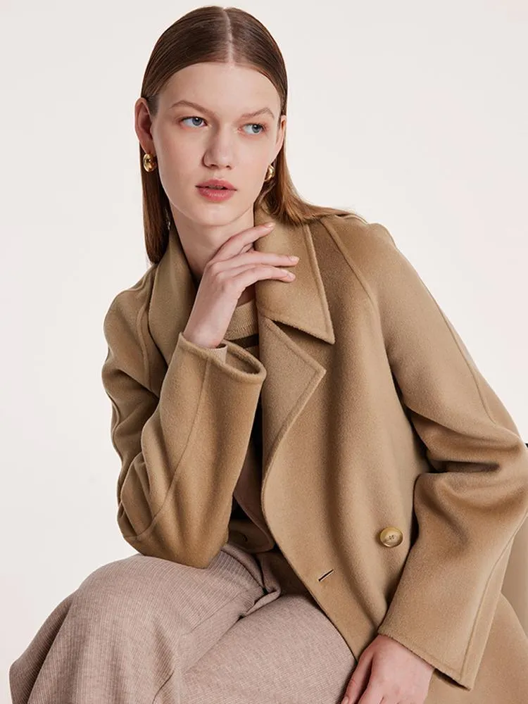 Pre-Order Mulberry Silk Wool Double-Faced Coat
