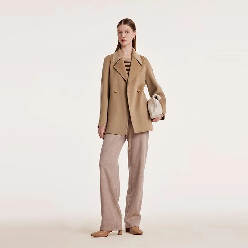 Pre-Order Mulberry Silk Wool Double-Faced Coat