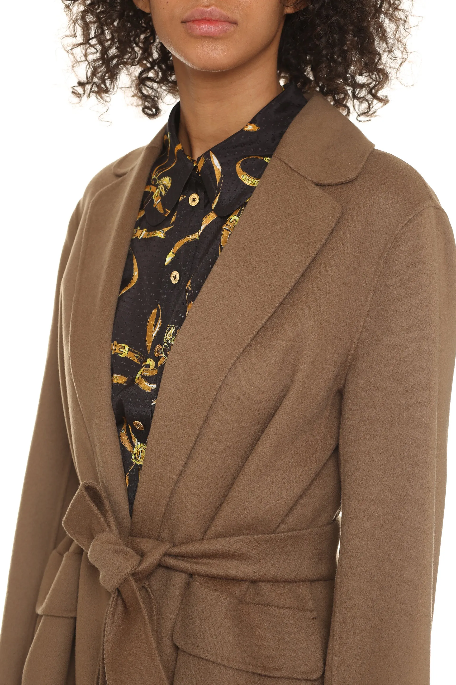 'S Max Mara Polly Tie Belt Coat