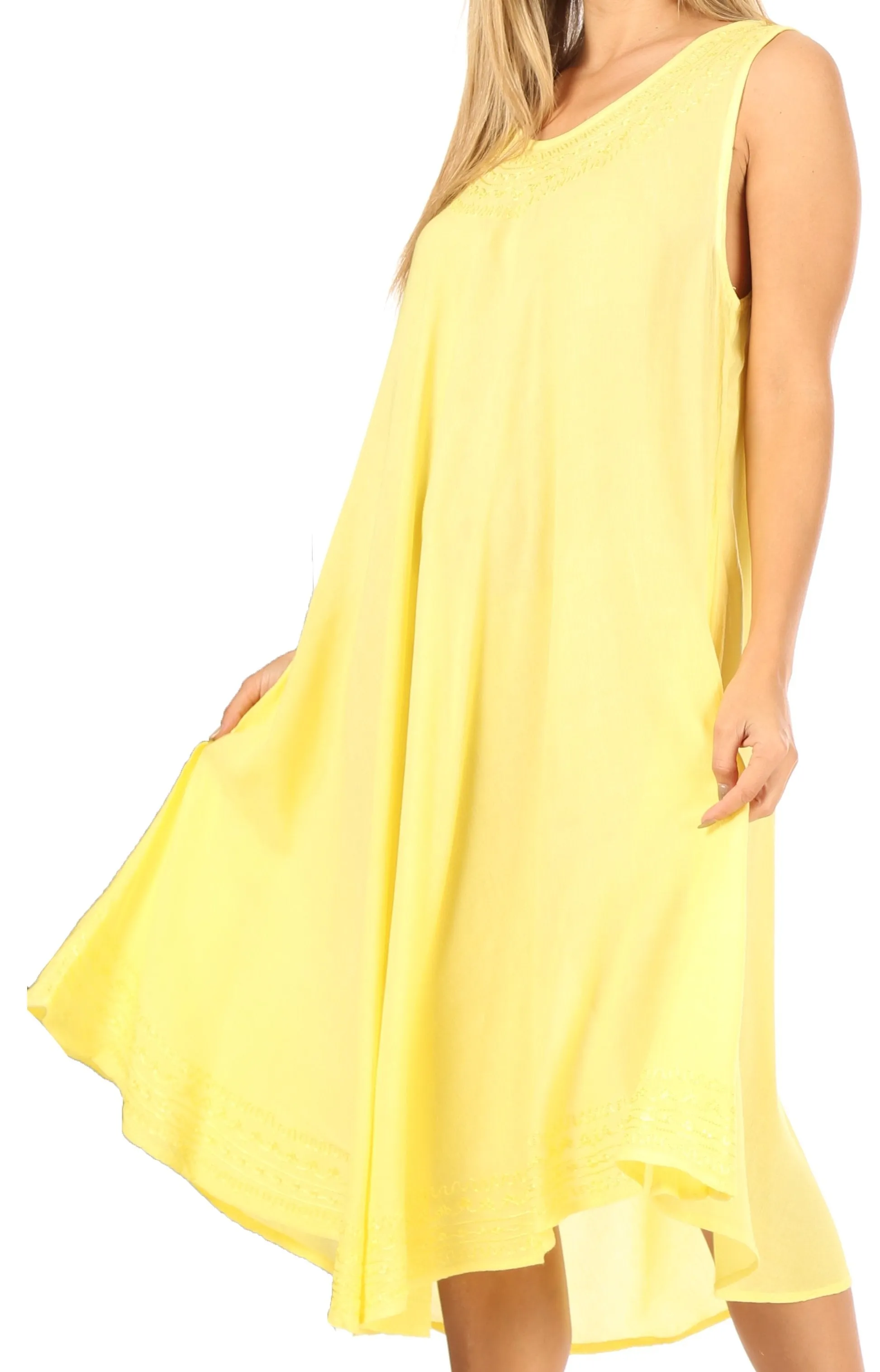 Sakkas Everyday Essentials Caftan Tank Dress / Cover Up